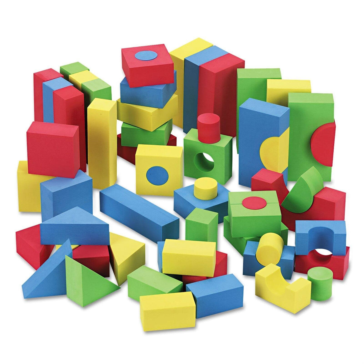 Assorted Colors 68-Pack Foam Blocks N7813