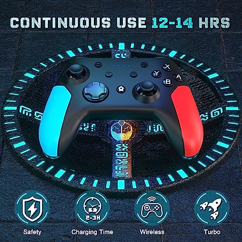 Wireless Pro Controller for Nintendo Switch 2/Switch/Lite/Switch OLED/PC with Wake-up, Turbo Vibration Z74115