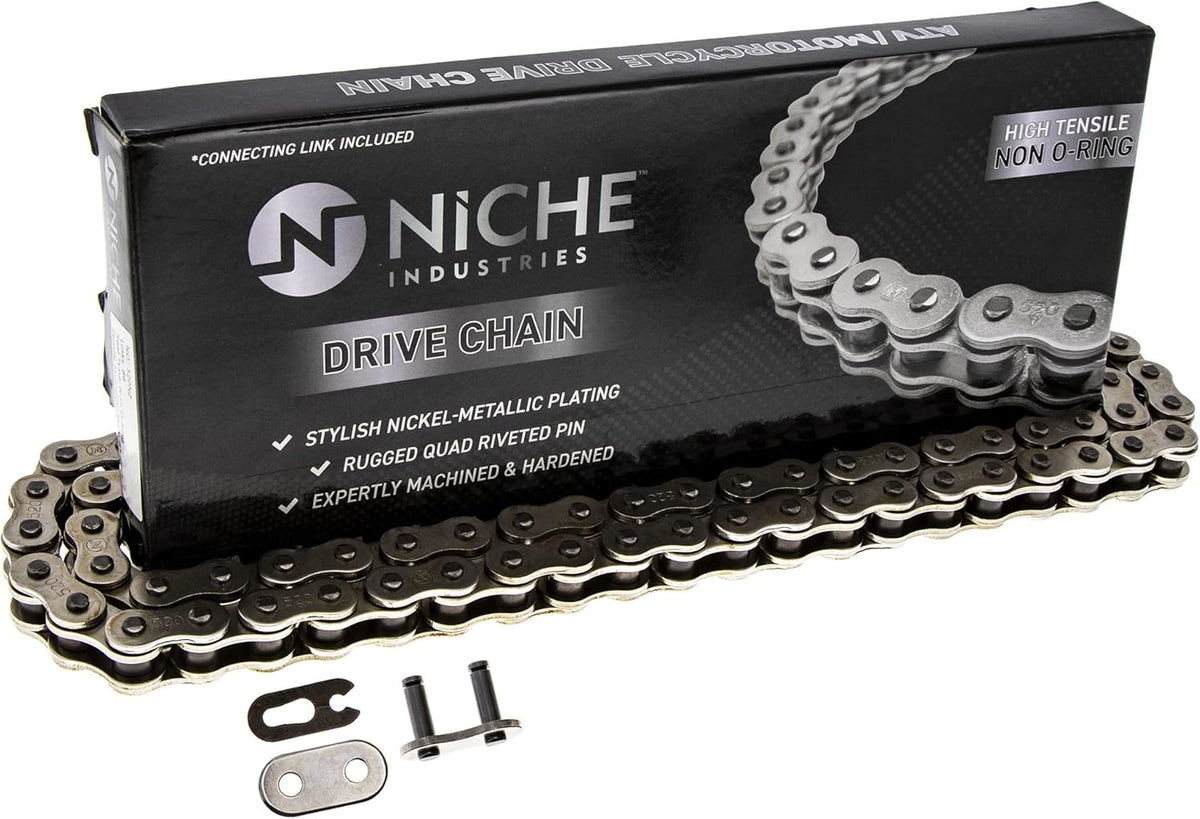 Drive Sprocket Chain Combo Front 14 Rear 41 Tooth 520NZ Standard 104 Links Pack of 2 V23707