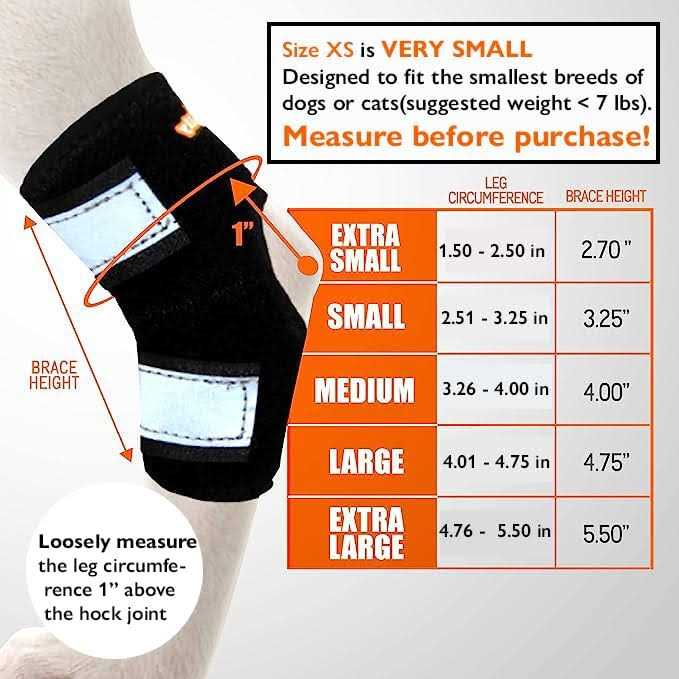 Small Dog Rear Leg Support Splint Braces N183