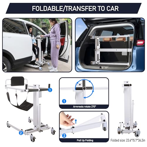 Portable Patient Transfer Chair with Soft Cushion S959808