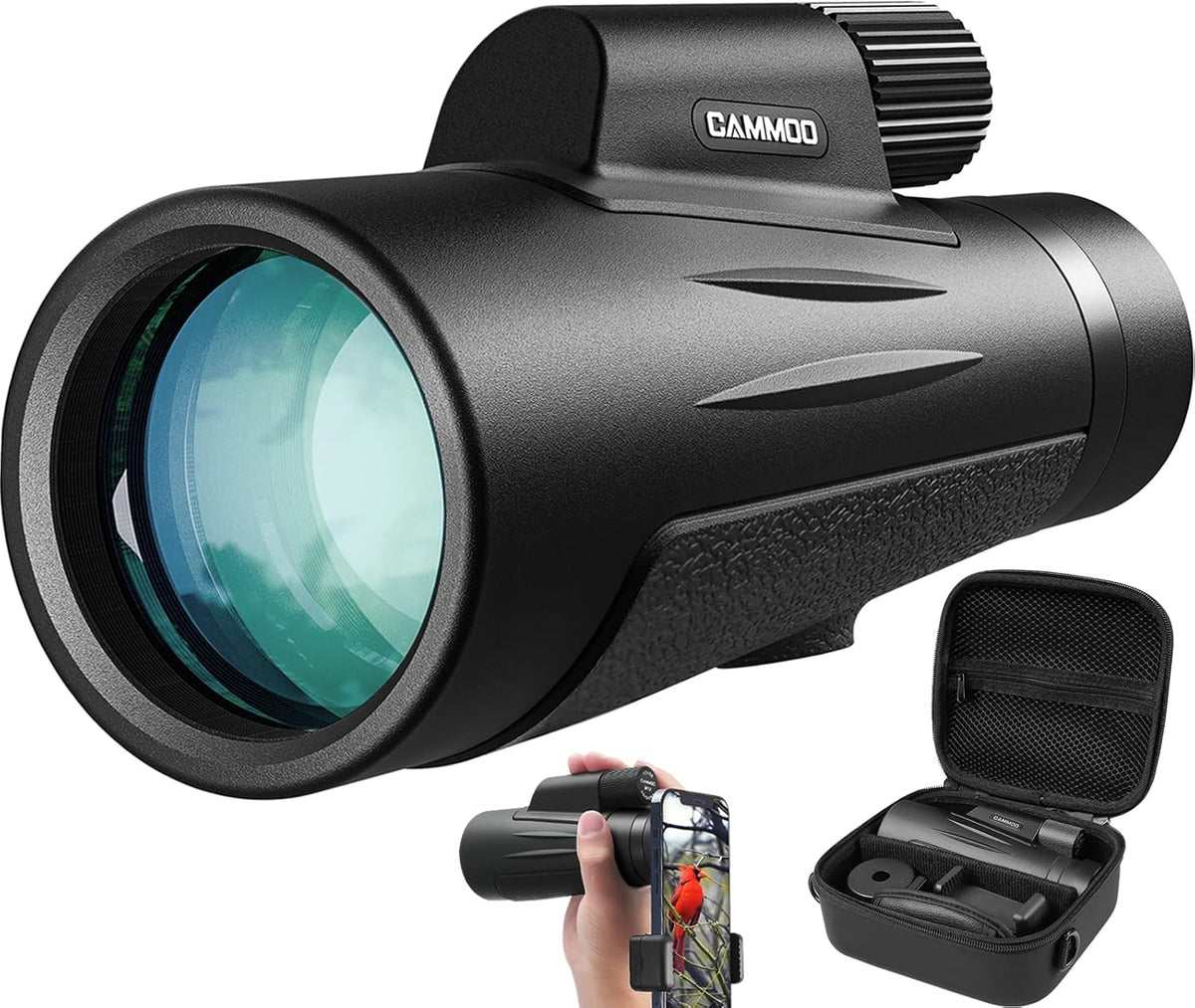 12×50HD Monocular Telescope with Phone Adapter L7384