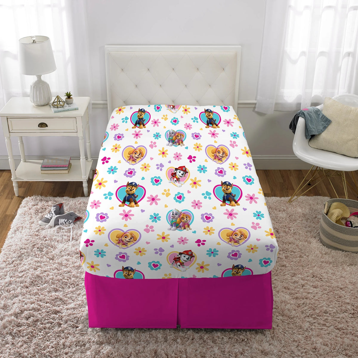 Pink Twin Bed-in-a-Bag Set with Tote N6381