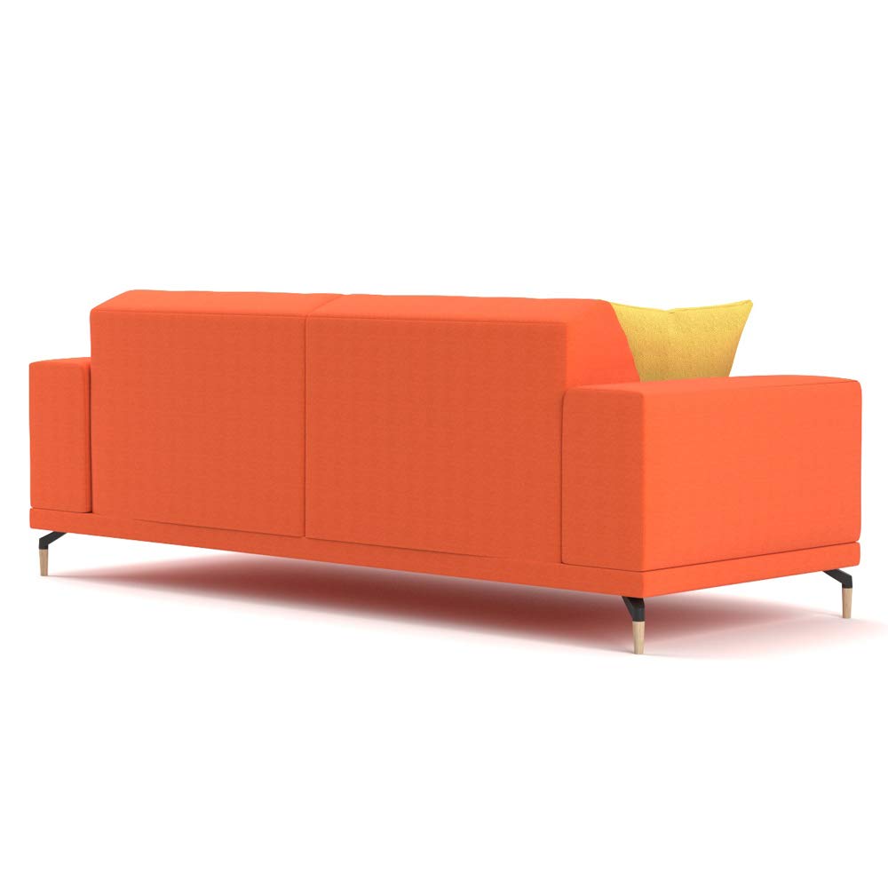 Modern Sofa with 4 Pillow Set and Pouf Ottoman L744