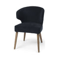 Navy Fabric Wingback Dining Chair Z134992