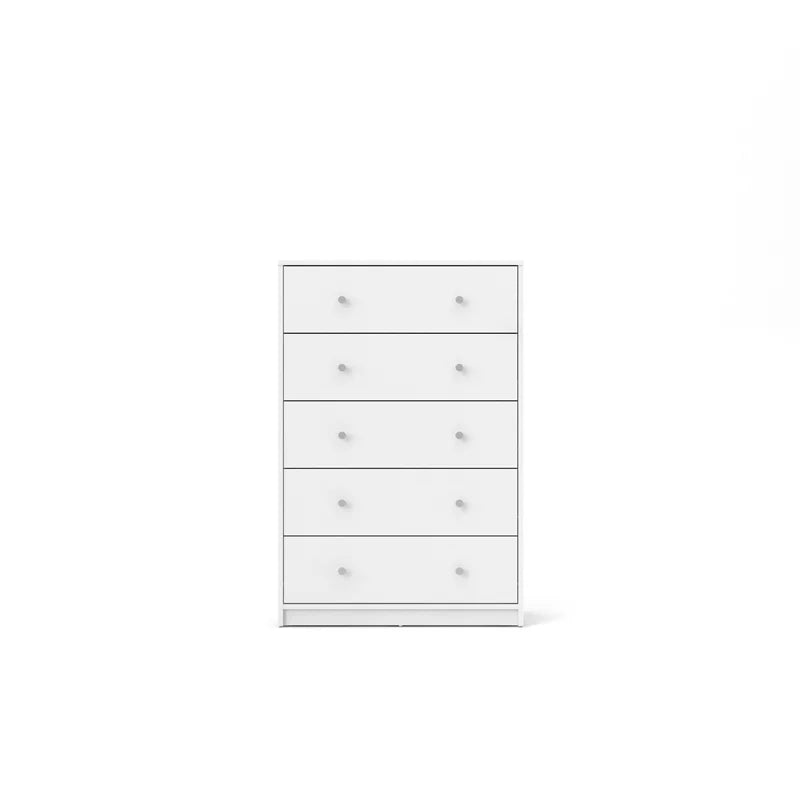 White 5 Drawer and 3 Drawer Chest Set X414