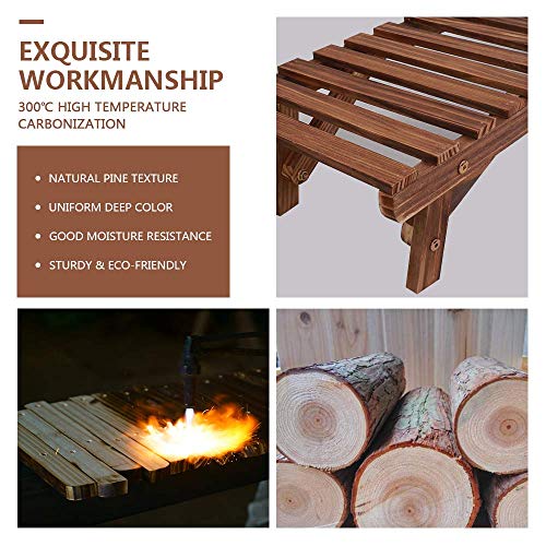 3 Tier Ladder Shelf Wood Plant Stand Q717