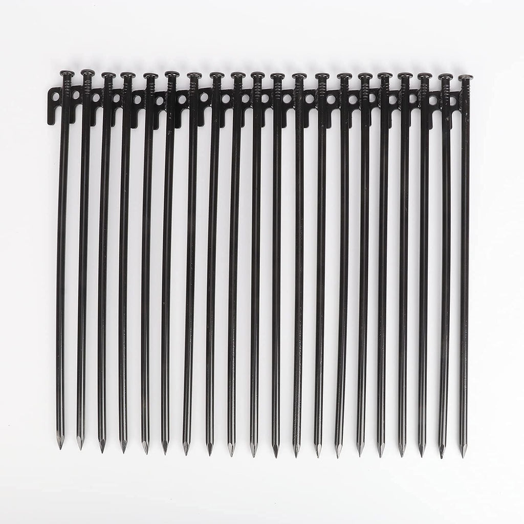 15.7 Inches 20 Pcs Heavy Duty Steel Tent Stakes T777