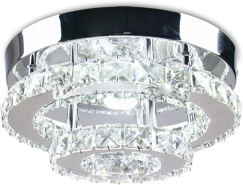 LED Crystal Flush Mount Ceiling Light P706