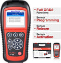 Wirelessly Sensor TPMS Reprogramming Activation Relearn Tool with OBDII Code Reader Function V866