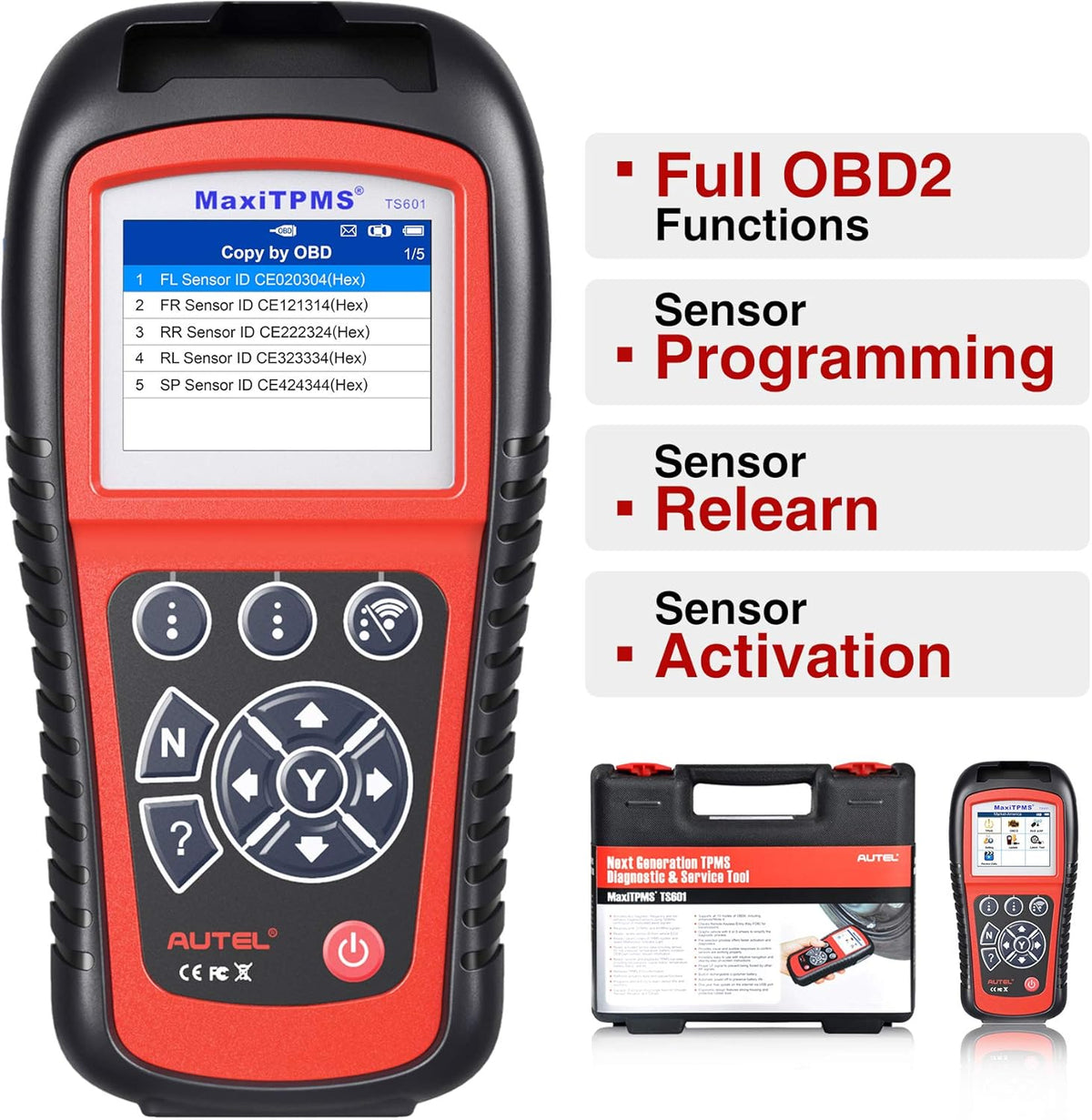 Wirelessly Sensor TPMS Reprogramming Activation Relearn Tool with OBDII Code Reader Function V866