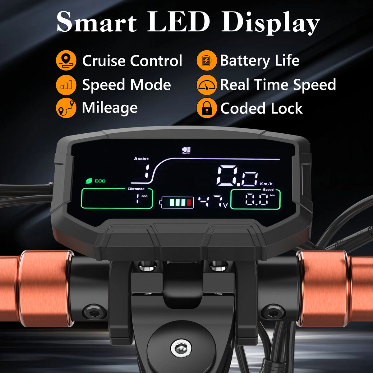 800W Electric Scooter with Removable Seat, 10" Off-road Pneumatic Tires, 330lbs Weight Limit Black Q465944