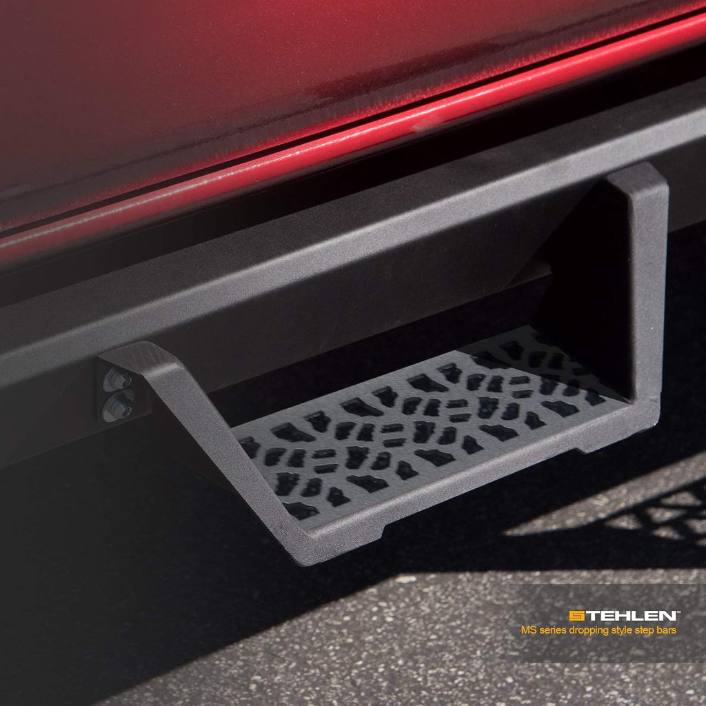 Matte Black Modular Drop Step Side Nerf Bars Running Boards A76246