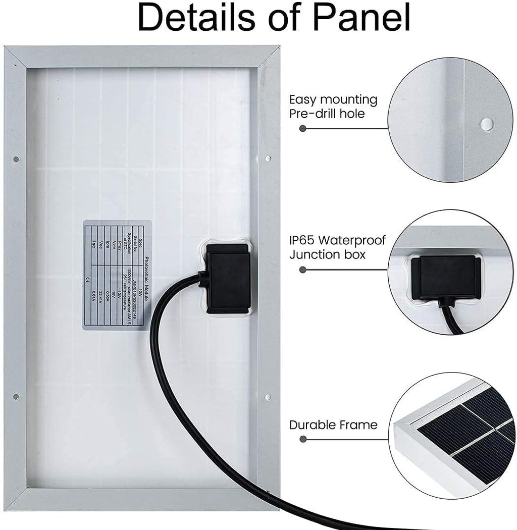 10W 12V Solar Panel T274646