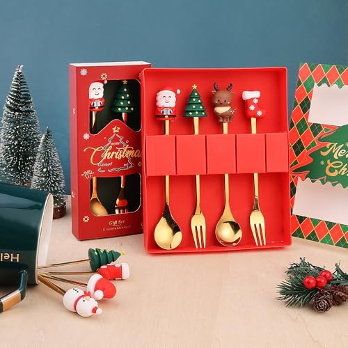 4 Pack Stainless Steel Forks and Spoons Set T551802