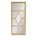 Dark Bronze Window Wall Accent Mirror S1072
