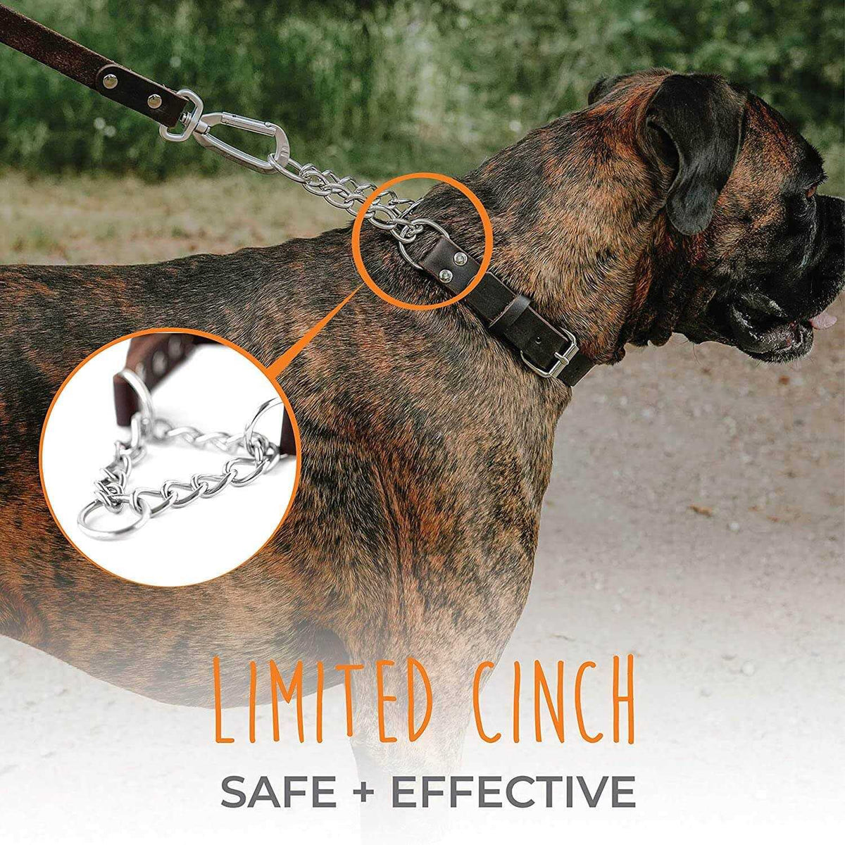 Leather Martingale Collar N894