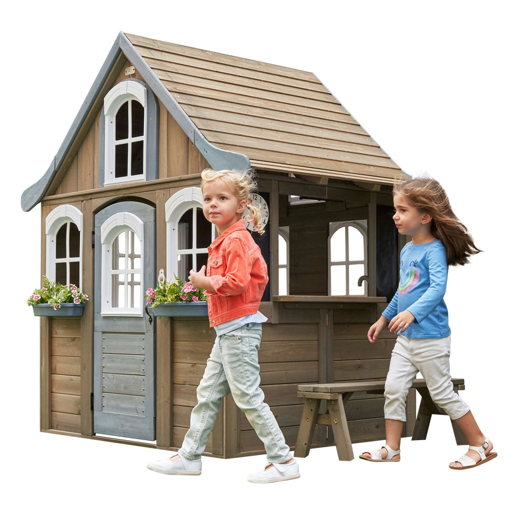 Wooden Outdoor Playhouse with Kitchen G2564