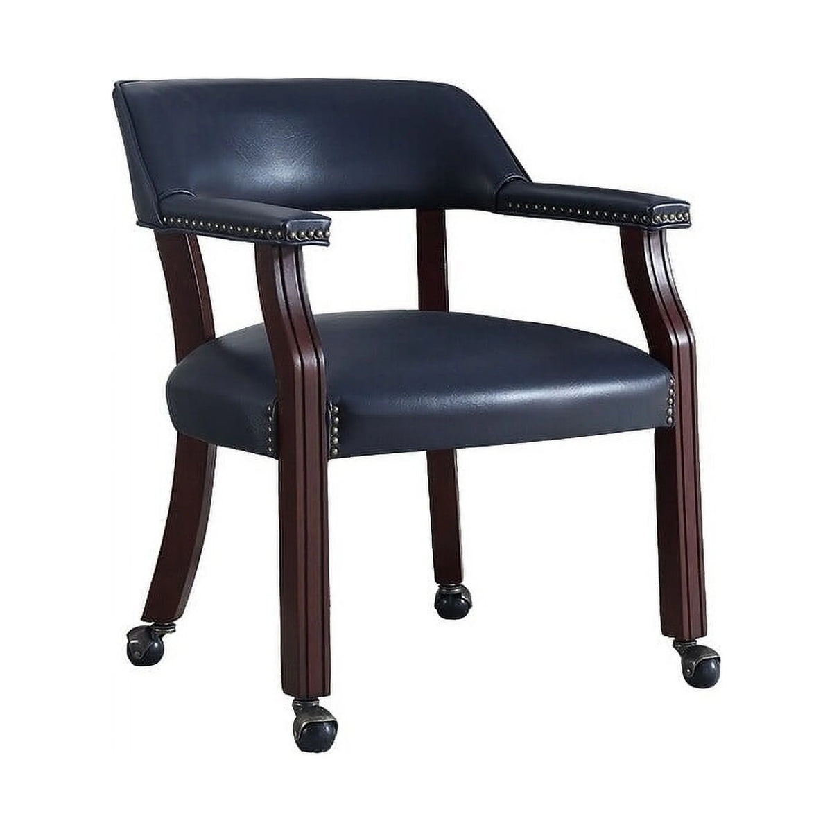 Faux Leather Home Office Chair with Casters I868