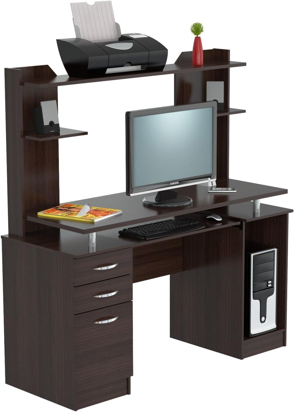 Computer Work Center with Hutch M744