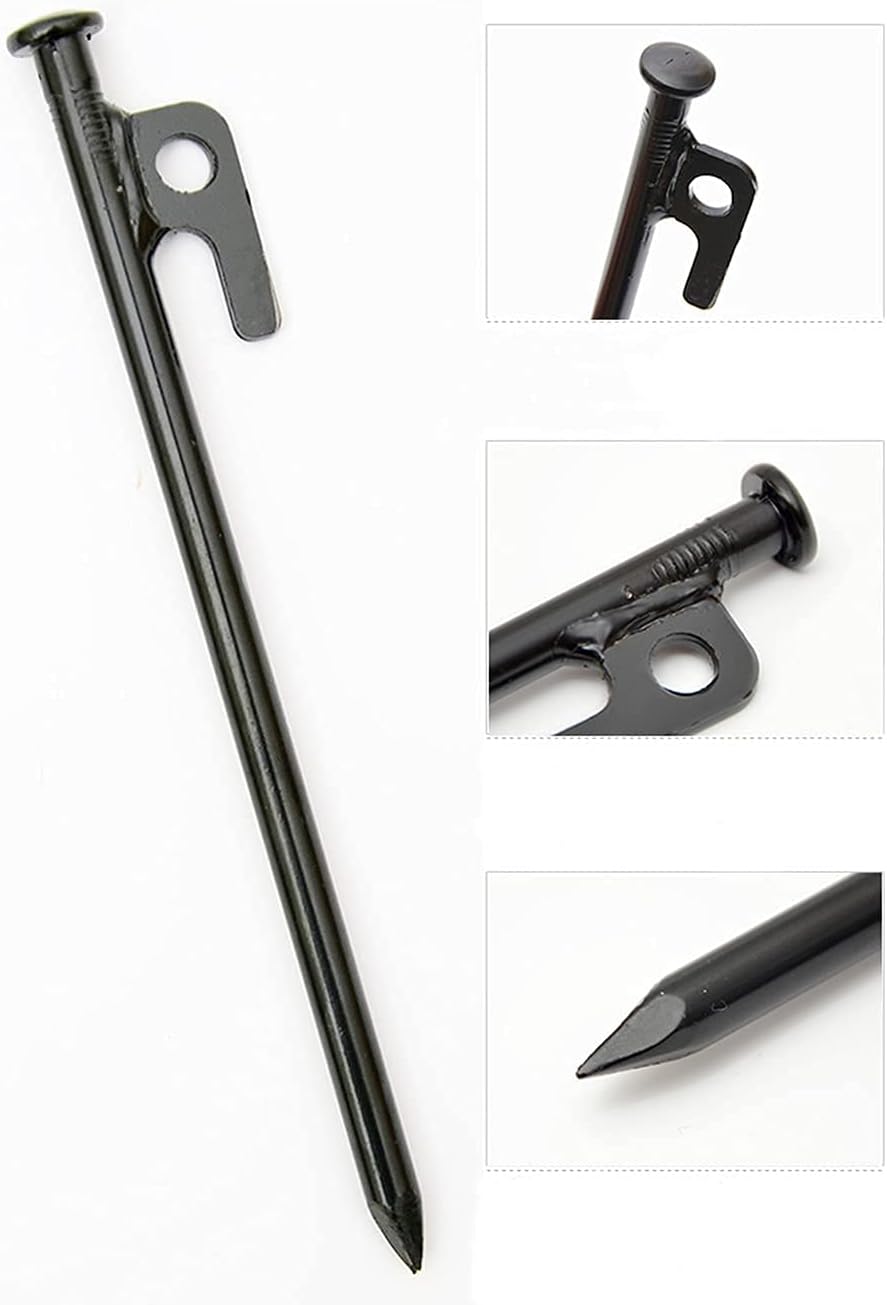 15.7 Inches 20 Pcs Heavy Duty Steel Tent Stakes T777