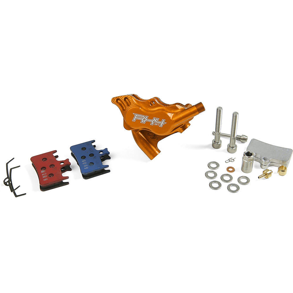 Orange Flat Mount Complete Caliper V219