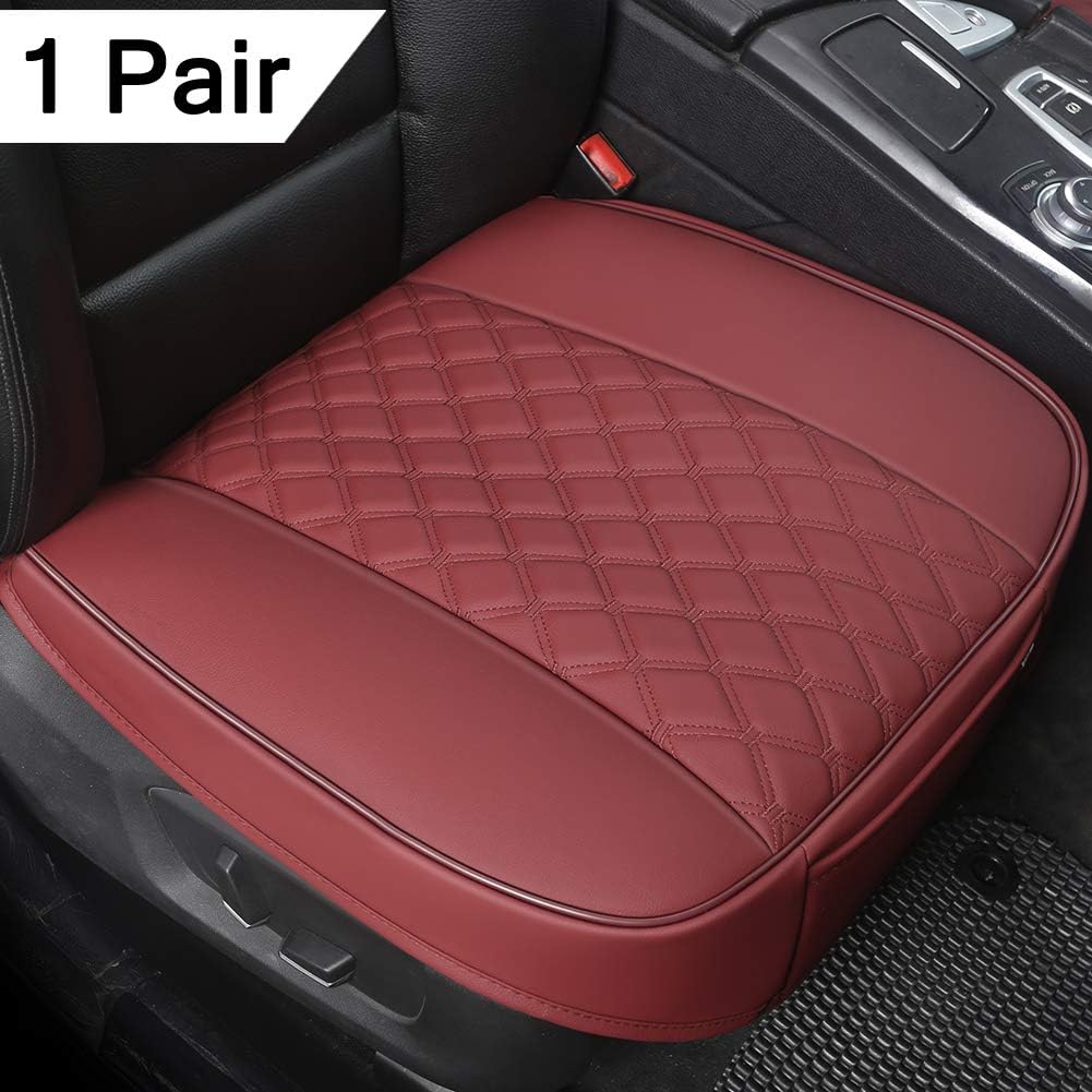 PU Car Seat Covers, Front Seat Protectors, Diamond Pattern Embroidery O910