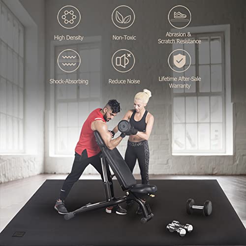 Extra Wide Large 7mm Thick Exercise Mat R19713