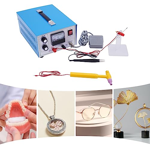 110V Blue Jewelry Welding Machine Spot Welder with Foot Pedal V1616