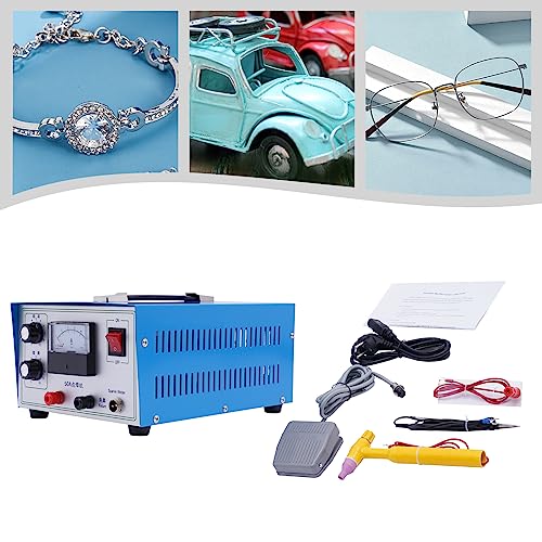 110V Blue Jewelry Welding Machine Spot Welder with Foot Pedal V1616
