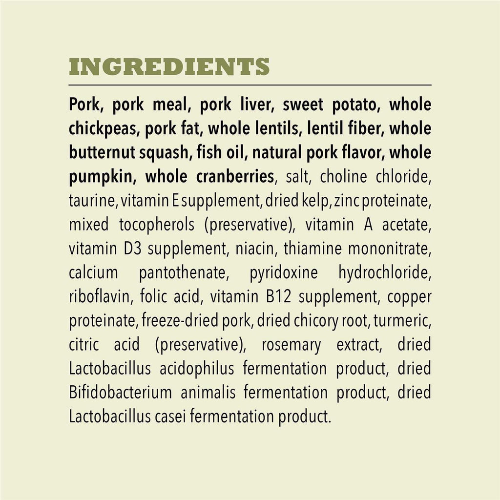 Grain-Free Pork & Squash Dry Dog Food, 22.5-lb bag T9237