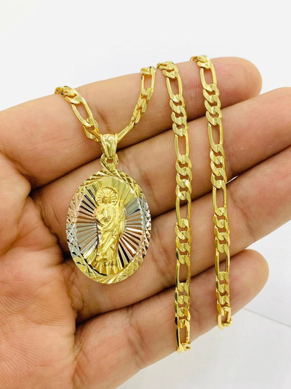20" Gold Filled Saint Jude Pendant Necklace Z862392