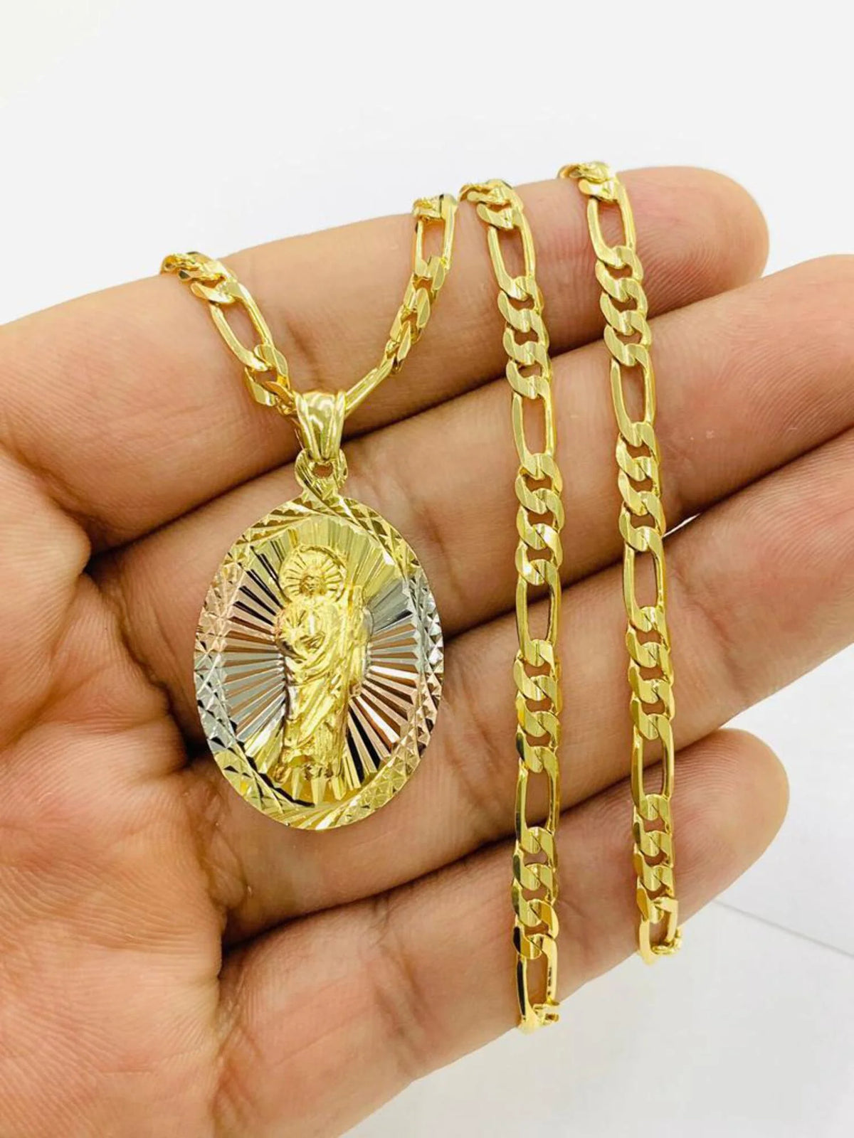 20" Gold Filled Saint Jude Pendant Necklace Z862392