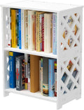 2 Tier White Bookshelf C569