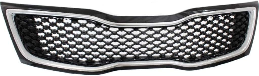 Black Grille Assembly with Chrome Molding O14423