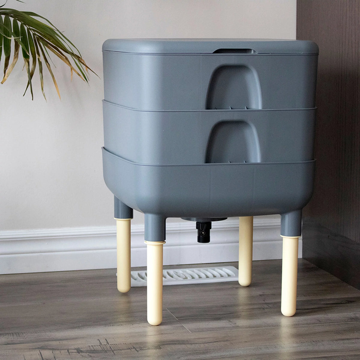 6 Gal Composting Bin System Gray M41712