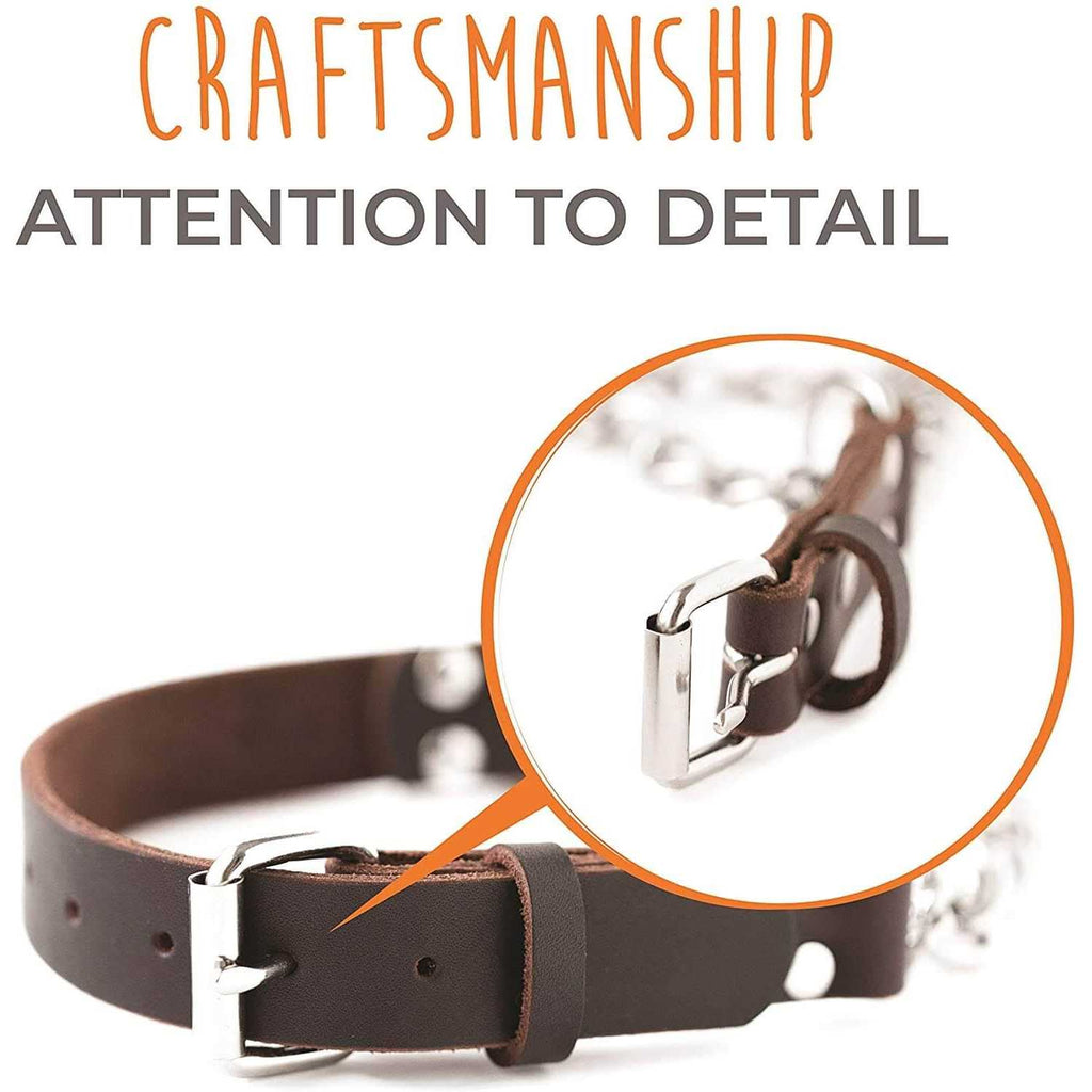 Leather Martingale Collar N894
