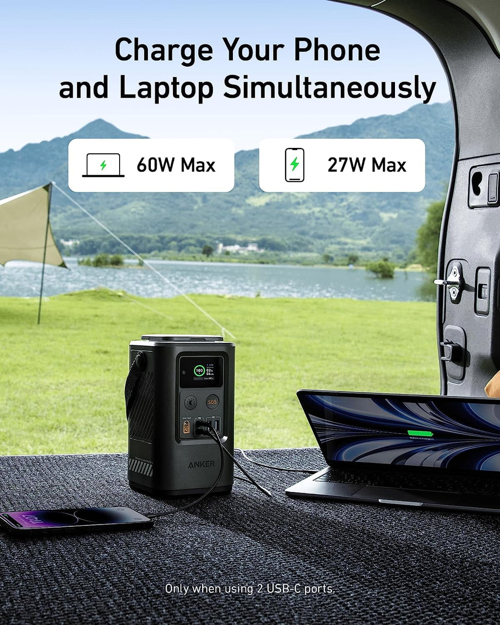 60,000mAh LiFePO4 Portable Charger with Smart Digital Display I545754