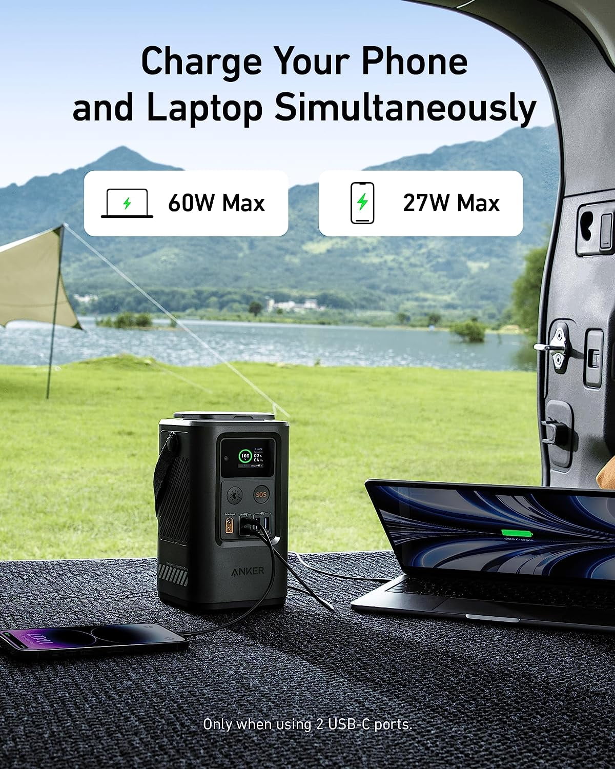 60,000mAh LiFePO4 Portable Charger with Smart Digital Display I545754