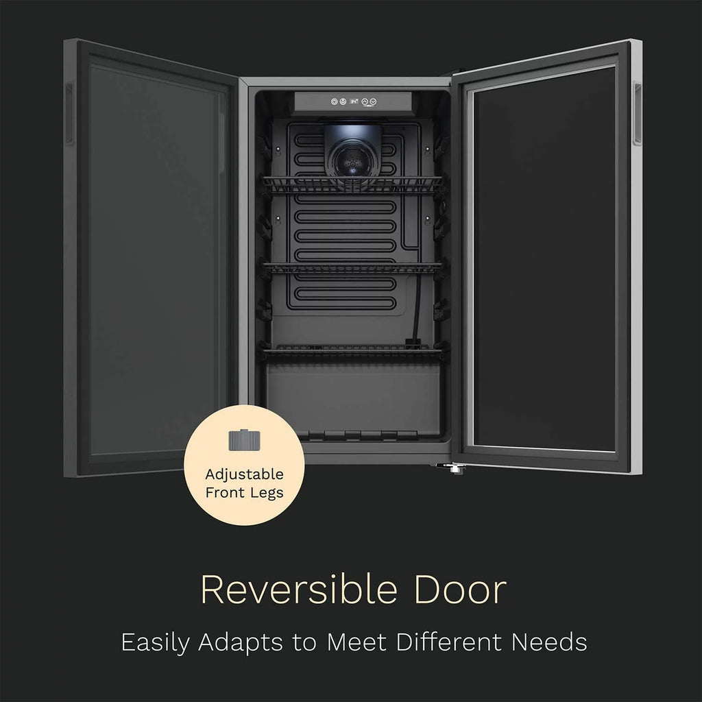 120 Can Mini Fridge with Glass Door C140