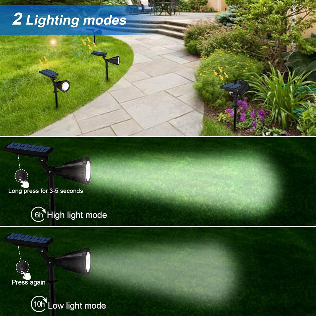 Adjustable Waterproof Solar Spot Lights 4 Pack U6764