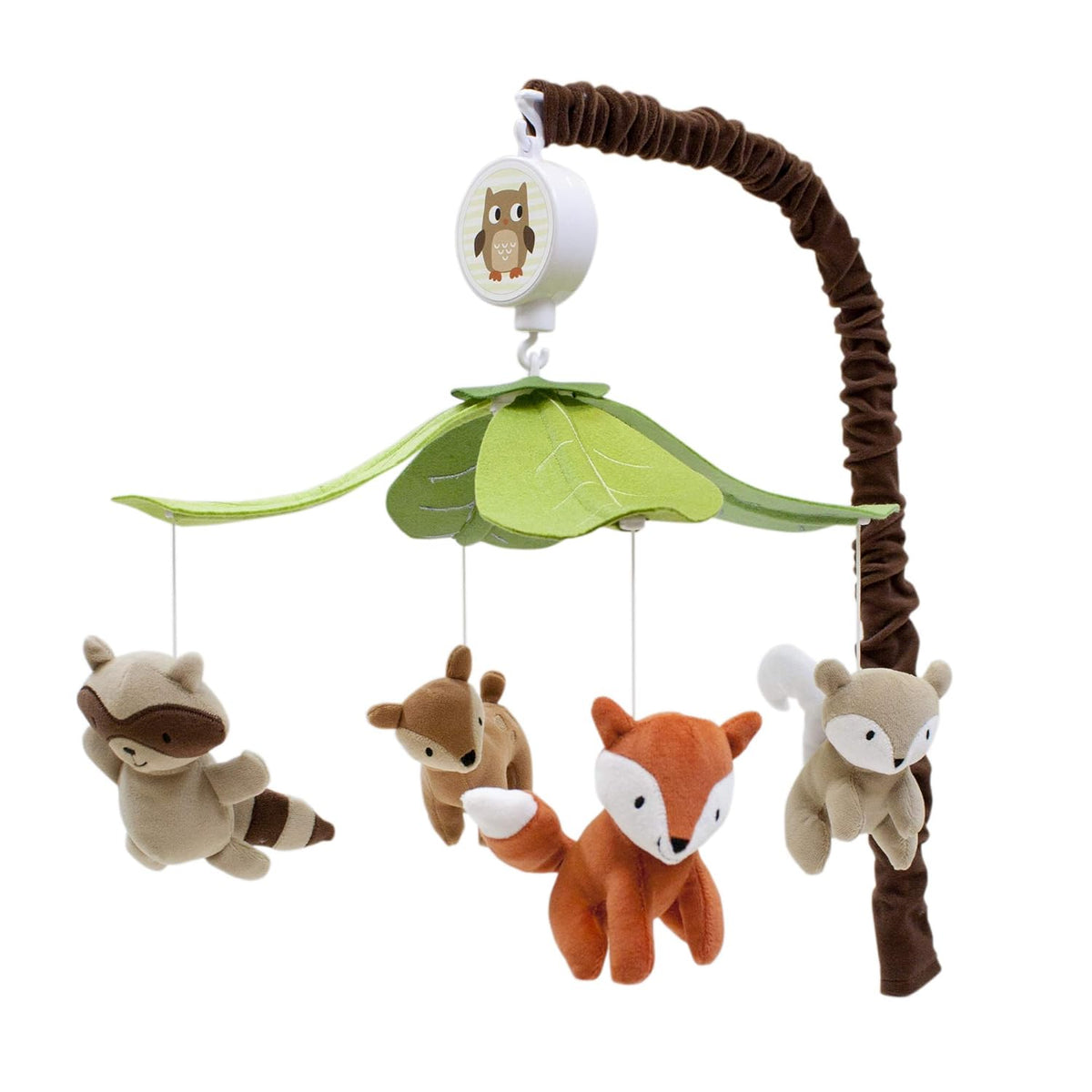 Multicolor Forest Animals Musical Baby Crib Mobile I77848