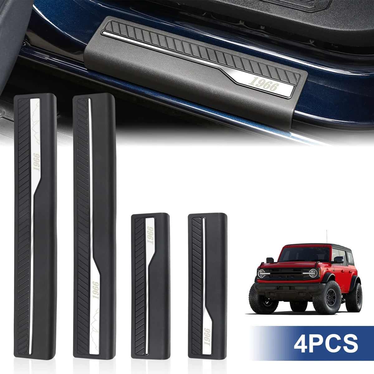 Door Sill Guards Car Door Sill Edge Protector Entry Guards Trim Threshold Protector O528723