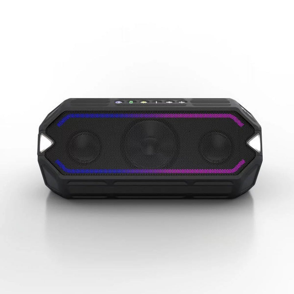 Everythingproof Portable Bluetooth Speaker with LED Lights, Black M615