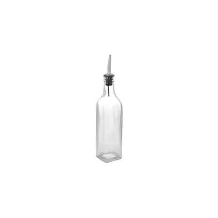 Glass Oil and Vinegar Bottle with Stainless Steel Spout 10.2 inch Case of 4 S668945