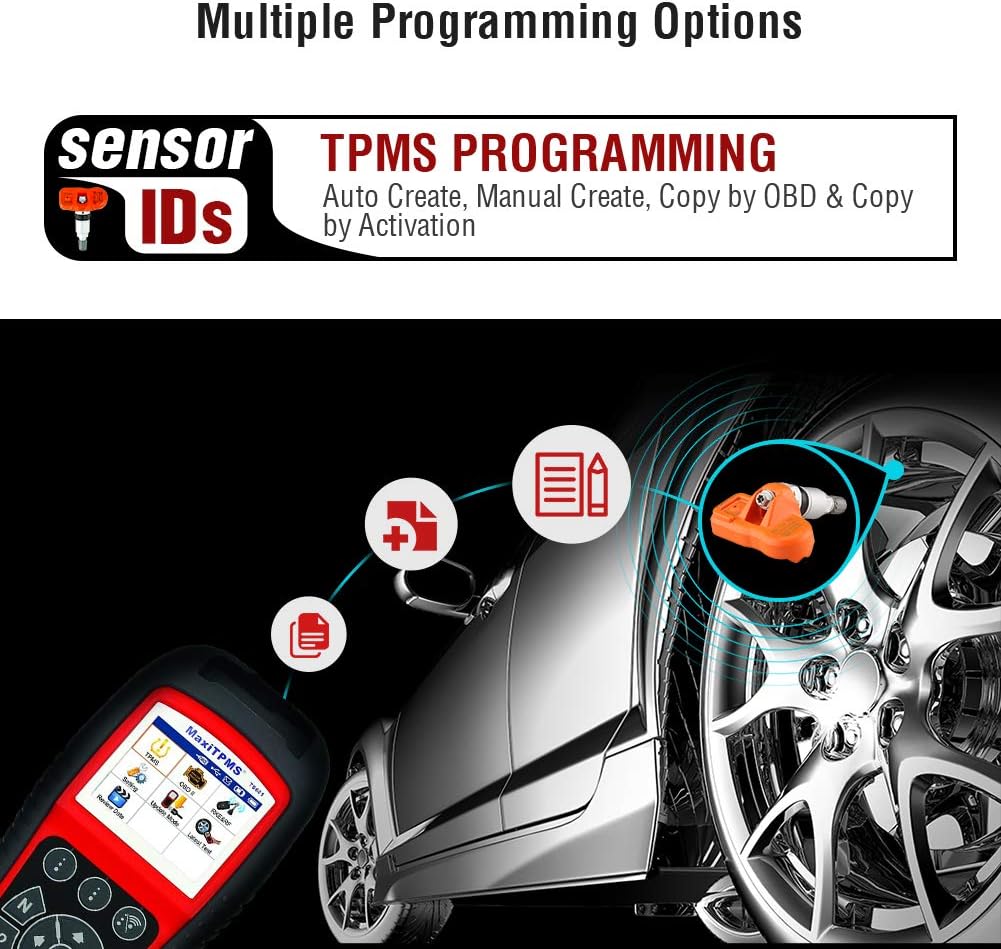 Wirelessly Sensor TPMS Reprogramming Activation Relearn Tool with OBDII Code Reader Function V866