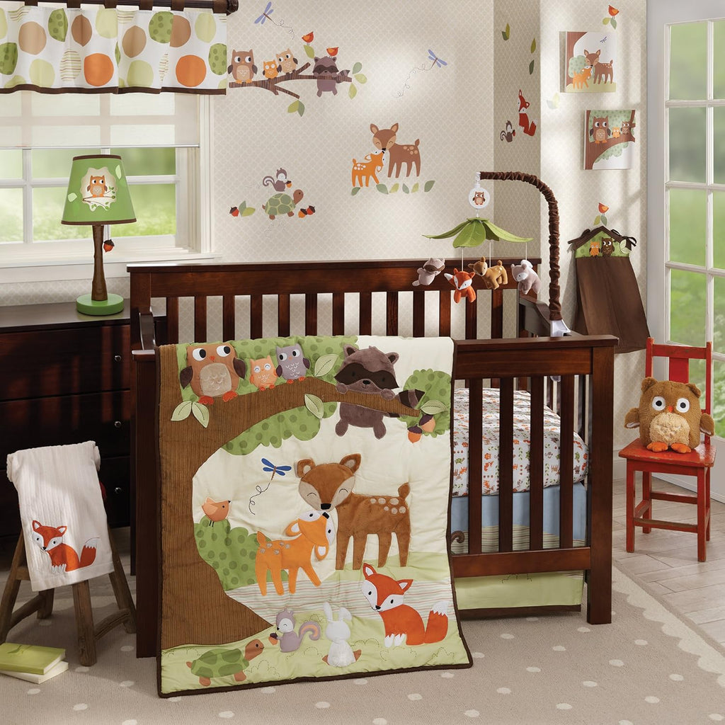Multicolor Forest Animals Musical Baby Crib Mobile I77848