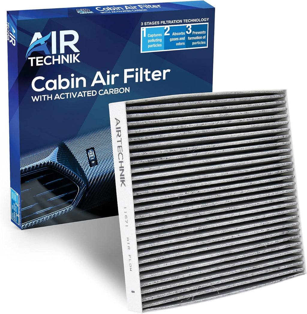 Cabin Air Filter with Activated Carbon Pack of 2 T1712