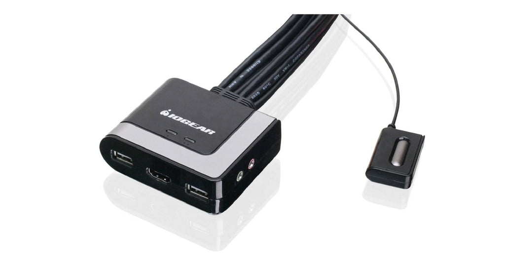 2-Port HDMI Cable KVM Switch with Cables and Audio G6188