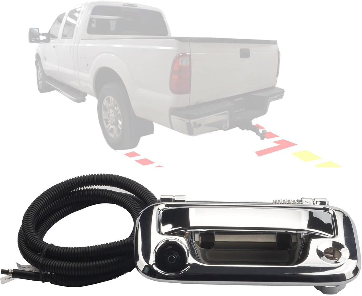 Tailgate Handle with Backup Camera Chrome S8926